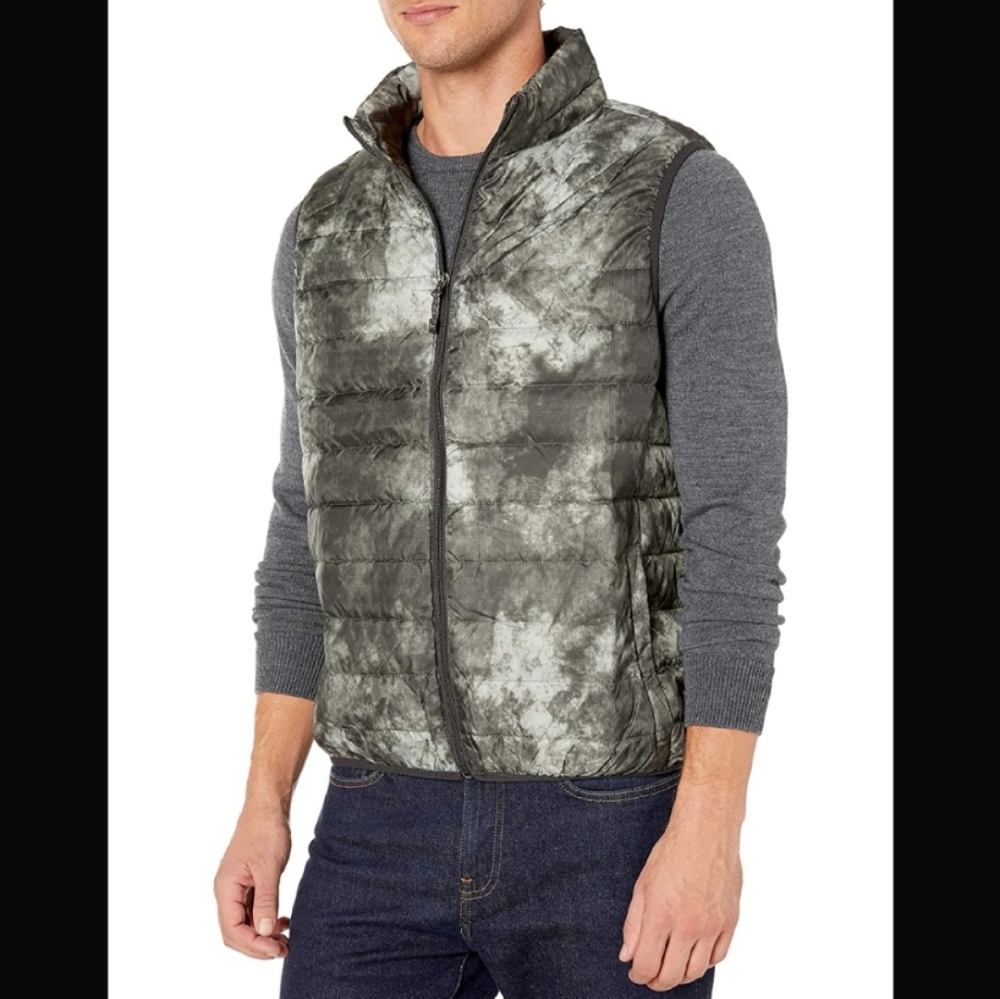Hawke & Co Men's Green Brooklyner Tye Dye Vest XL